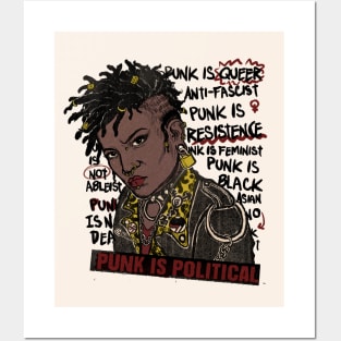 Punk is political Posters and Art